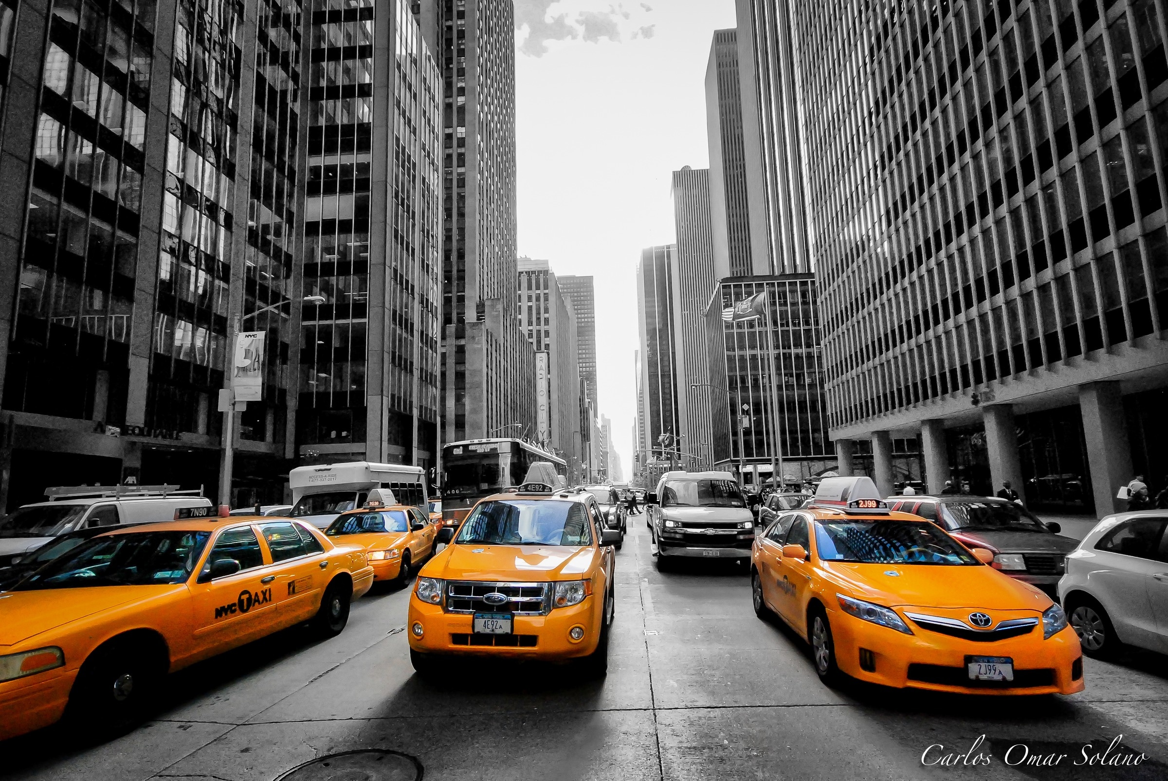Taxis en Manhattan